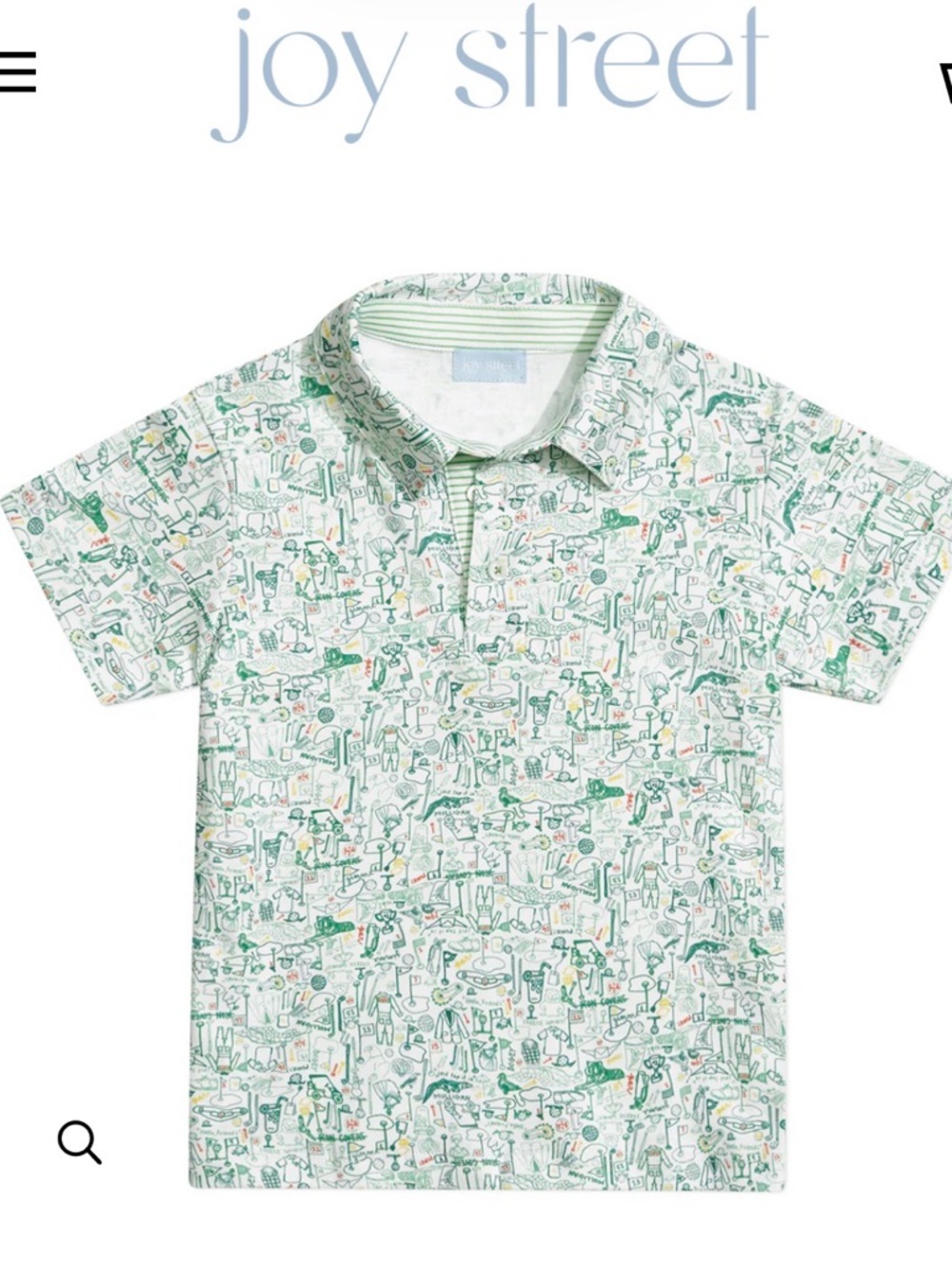 Joy Street Kids Golf Polo